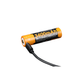 Акумулятор 18650 Fenix (3400 mAh) micro usb зарядка - Зображення 2