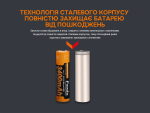 Акумулятор 18650 Fenix (3400 mAh) micro usb зарядка - Зображення 7