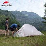 Намет надлегкий тримісний з футпринтом Naturehike Cloud Up 3 Updated NH18T030-T, 20D, темно-зелений - Зображення 4