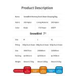 Спальник з натуральним пухом Naturehike Snowbird NH20YD001, p-р L, коричневий 380 г - Зображення 8