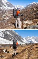Рюкзак туристичний Naturehike Rock NH19BP095, 60+5 л, чорний - Зображення 6