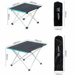 Стіл розкладний Naturehike NH19Z008-Z, алюміній, Розмір S, чорний - Зображення 4