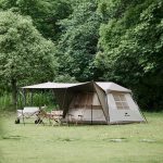 Намет з навісом Naturehike Village CNK2300ZP021, коричневий великий - Зображення 2