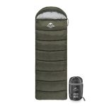 Спальник з капюшоном Naturehike U150 NH20MSD07, (11°C), лівий, зелений - Зображення 2