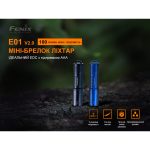 Ліхтар ручний Fenix E01 V2.0 блакитний - Зображення 2