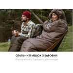Спальник з капюшоном Naturehike U150 NH20MSD07, (11°C), правий, коричневий - Зображення 5
