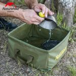 Складаний контейнер для води з ПВХ Naturehike Square bucket 13л army green NH19SJ007 - Зображення 5