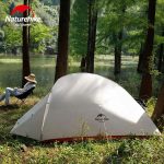 Намет надлегкий тримісний з футпринтом Naturehike Cloud Up 3 Updated NH18T030-T, 20D, темно-зелений - Зображення 5