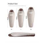 Спальник з натуральним пухом Naturehike Snowbird NH20YD001, p-р L, коричневий 380 г - Зображення 9