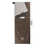 Спальник надлегкий Naturehike Summer LW180 NH21MSD09 правий, (15°C), p-p M, коричневий - Зображення 2