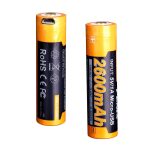 Акумулятор 18650 Fenix (2600 mAh) micro usb зарядка - Зображення 2