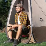 Душовий намет розкладний Naturehike NH17Z002-P, коричневий - Зображення 8