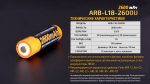 Акумулятор 18650 Fenix (2600 mAh) micro usb зарядка - Зображення 13