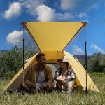 Намет двомісний Naturehike P-Series NH18Z022-P 210T/65D, жовтий - Зображення 6