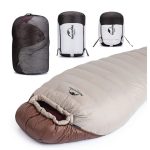 Спальник з натуральним пухом Naturehike Snowbird NH20YD001, p-р L, коричневий 720 г - Зображення 6