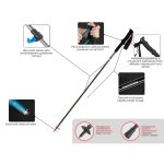Трекінгова палиця Naturehike ST07 NH18D010-Z, 115-135 см, блакитна - Зображення 7