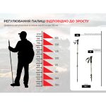 Трекінгова палиця Naturehike CNK2300DS010, 135 см, блакитна - Зображення 9