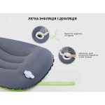 Подушка надувна Naturehike Ultralight TPU NH17T013-Z, зелена - Зображення 8