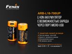 Акумулятор 16340 Fenix 700 UP mAh Li-ion micro usb зарядка - Зображення 6