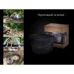 Каструля-казанок Naturehike Camping NH17D021-G, 4 л, алюміній - Зображення 9