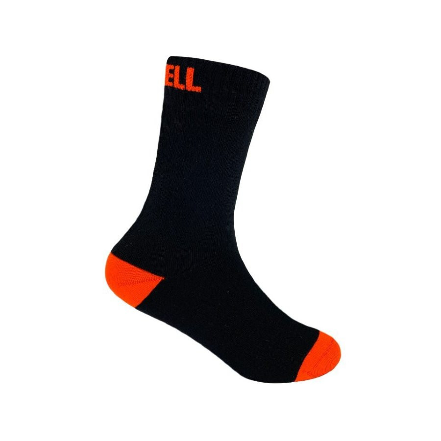 5004139.970 Шкарпетки водонепроникні дитячі Dexshell Ultra Thin Children Sock, р-р L, чорний/помаранчевий - Зображення 1