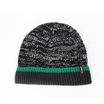 Шапка водонепроникна Dexshell Cuffed Beanie, р-р S/M (56-58 см) чорна з зеленою смугою - Зображення 2