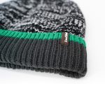 Шапка водонепроникна Dexshell Cuffed Beanie, р-р S/M (56-58 см) чорна з зеленою смугою - Зображення 4