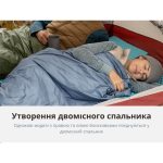 Спальник надлегкий Naturehike Summer LW180 NH21MSD09 правий, (15°C), p-p XL, зелений - Зображення 10