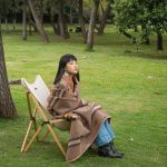 Ковдра Naturehike Geometric pattern wool NH20FS036, поліестр/вовна, коричневий - Зображення 6
