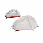Намет надлегкий двомісний  з футпринтом Naturehike Star-River 2 Updated NH17T012-T, 20D, сіро-червоний - Зображення 2
