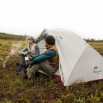 Намет надлегкий двомісний  з футпринтом Naturehike Star-River 2 Updated NH17T012-T, 20D, сіро-червоний - Зображення 6