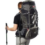 Рюкзак туристичний Naturehike NH70B070-B, 70 л + 5 л, чорно-сірий - Зображення 11