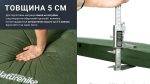 Матрац cамонадувний 5 см Naturehike NH20DZ003, темно-зелений - Зображення 13