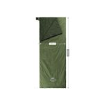 Спальник надлегкий Naturehike Summer LW180 NH21MSD09 лівий, (15°C), p-p XL, зелений - Зображення 11