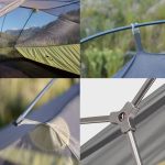 Намет надлегкий тримісний з футпринтом Naturehike Cloud Up 3 Updated NH18T030-T, 20D, темно-зелений - Зображення 3