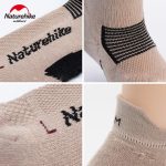 Шкарпетки низькі Naturehike NH21FS014, 2 пари (бежеві, чорні), розмір L - Зображення 2