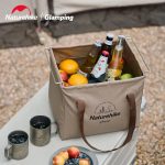 Складаний контейнер для води з ПВХ Naturehike CNH22SN002, 20л, світло-коричневий - Зображення 6