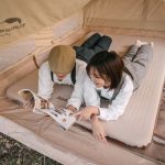 Матрац самонадувний 6 см подвійний Naturehike NH21FCD11, бежевий - Зображення 2