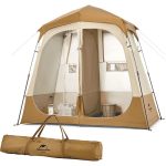 Душовий намет зонований Naturehike NH22ZP006, коричневий - Зображення 2