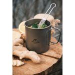Ложко-виделка титанова складана Naturehike NH19C001-J сіра з мішечком - Зображення 10
