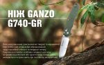 Ніж складаний Ganzo G740-GR зелений - Зображення 8