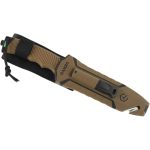 Ніж Ganzo G8012V2-DY коричневий (G8012V2-DY) з паракордом - Зображення 6
