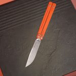 Нiж-метелик (балiсонг) Ganzo G766-OR - Зображення 10