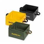 Складаний контейнер для води з ПВХ Naturehike Square bucket 13л army green NH19SJ007 - Зображення 2